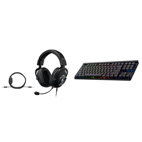 Logitech G Pro X SE Wired Gaming Headset + G515 TKL Wireless Gaming Keyboard Bundle (Tactile) - Black