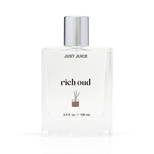 Just Juice Rich Oud - Oud Perfume for Women and Men - Bergamot, Saffron, and Amber Perfume - Rich and Woody Scent - 3.4 oz