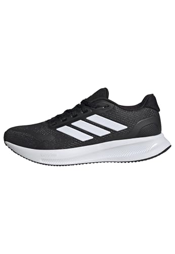 Adidas Women's Run Falcon 5, Black/White/Black, 8