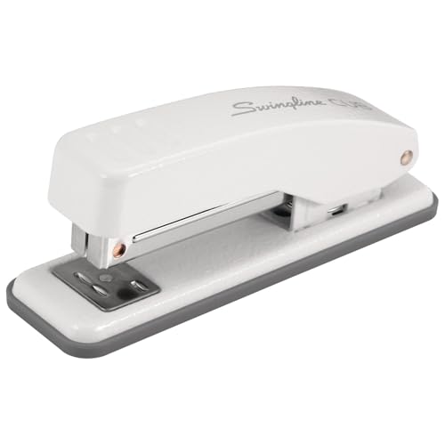 Swingline Stapler, Cub Compact Desktop Stapler, 20 Sheet Capacity, Metal, Arctic White (S701067)