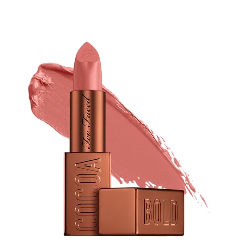 Too Faced Cocoa Bold Lipstick | Creamy, Nude Lipstick Shades with Demi-Matte Finish, 0.11 Ounce, Milkshake