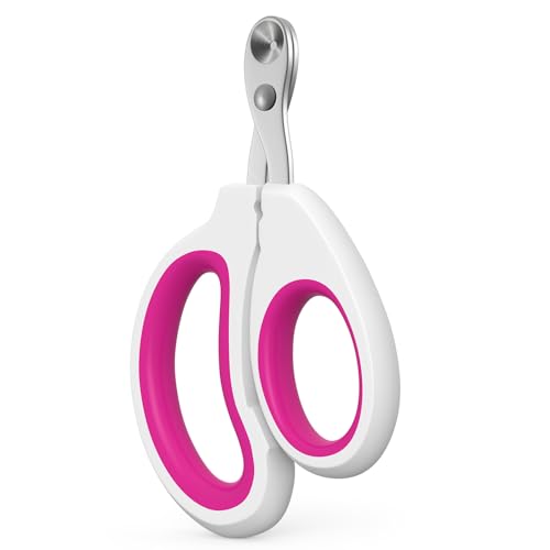 Aogeili Cat Claw Nail Clippers, Beginner Friendly Safety Trimmer, Pet Grooming Essentials Accessories with Stainless Steel Non Slip Handle for Kitten Puppy Rabbit Small Pets