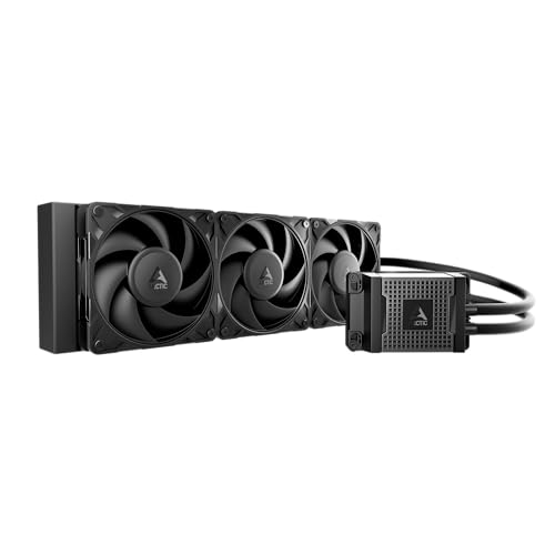 ARCTIC Liquid Freezer WS360-SP6: Workstation AIO Liquid Cooler, AMD SP6/sTR5, 3 x P12 Pro CO Fans, Dual Ball Bearing, High Static Pressure, 360 mm Thick Radiator, PWM Pump, Fixed mounting