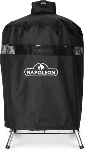 Napoleon Grill Cover for Kettle Grill 18" - Water Resistant, UV Protected, Air Vents, Hook and Loop Closure, Hanging Loops, Adjustable Buckled Straps