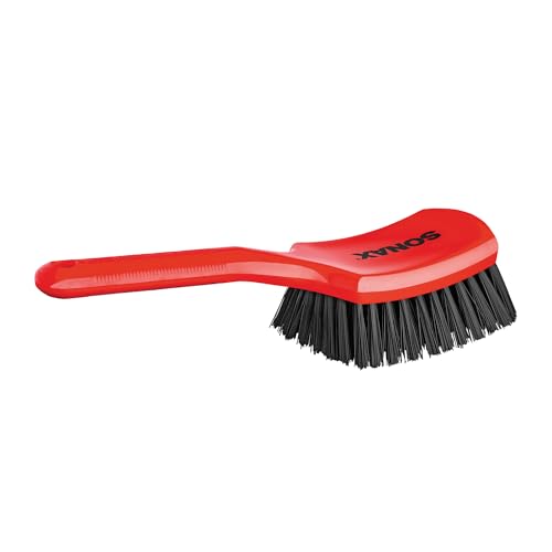 SONAX Intensive Cleaning Brush | Durable Scrub Brush for Interior & Exterior Car Detailing | Upholstery, Carpet, Vinyl, Rubber & Floor Mats | Ergonomic Handle | 491700