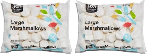 365 by Whole Foods Market, Large Marshmallows, 10 Ounce (Pack of 2)