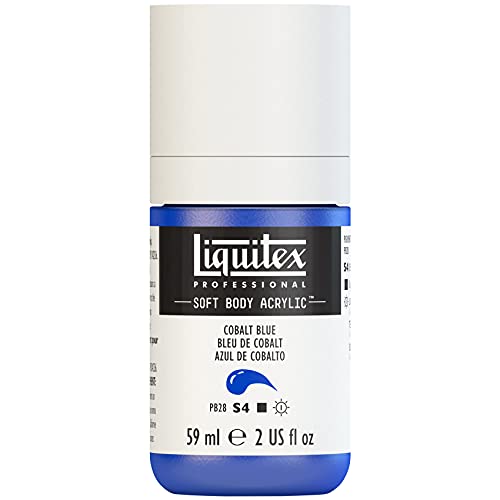 Liquitex Professional Soft Body Acrylic Paint, 59ml (2-oz) Bottle, Cobalt Blue