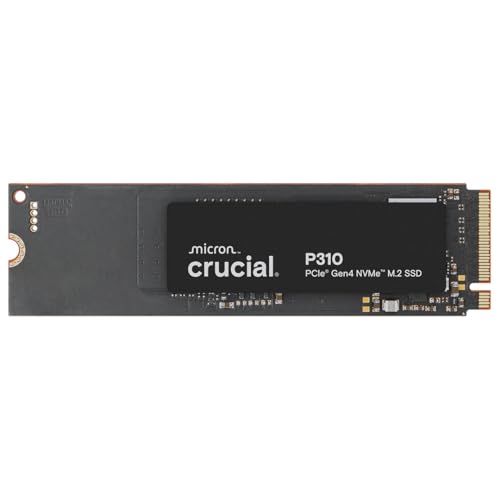 Crucial P310 2TB SSD, PCIe Gen4 NVMe M.2 2280, Up to 7,100MB/s, for Laptop, Desktop (PC), & Handheld Gaming Consoles, Includes Acronis Data Recovery Software, Solid State Drive - CT2000P310SSD801