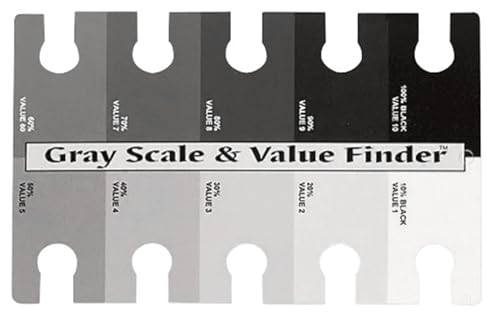 Color Wheel The Company Gray Scale & Value Finder-4"X6"