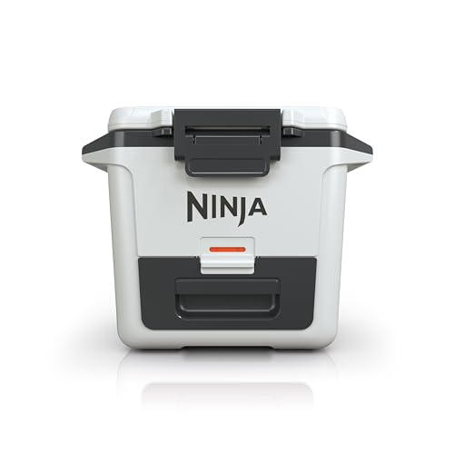 Ninja FB131WH FrostVault 30qt Hard Cooler with Dry Zone, Integrated Fridge-Temp Dry Storage Drawer, Premium Heavy-Duty Insulated Cooler, Keeps Ice for Days, Cloud White