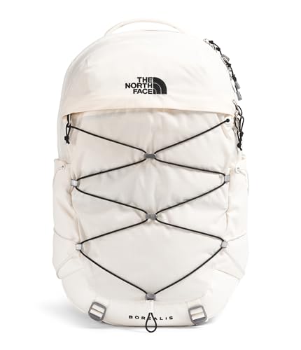 The North Face Women's Borealis Commuter Laptop Backpack - Everyday Travel Bag, Laptop Sleeve, Reflective Details, Gardenia White/TNF Black-NPF, One Size