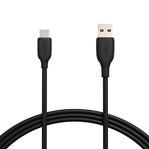 Amazon Basics USB-C to USB-A 2.0 Fast Charging Cable, 480Mbps Speed, USB-IF Certified, Fast Data Transfer, for Apple iPhone 16/15, iPad, Samsung Galaxy, Tablets, Laptops, 6 Foot, Black