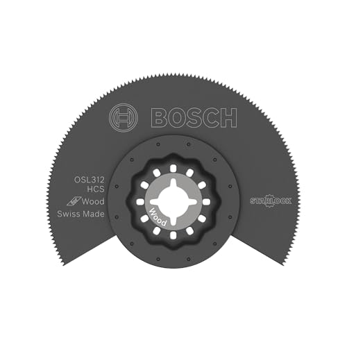 BOSCH OSL312 1-Piece 3-1/2 In. Starlock Oscillating Multi Tool Wood High-Carbon Steel Segmented Saw Blade for General-Purpose Application in Wood