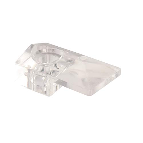 Prime-Line 193671 Mirror Clip, Clear Acrylic, Fits 1/4 In. Thick Glass Mirrors (6 Pack)