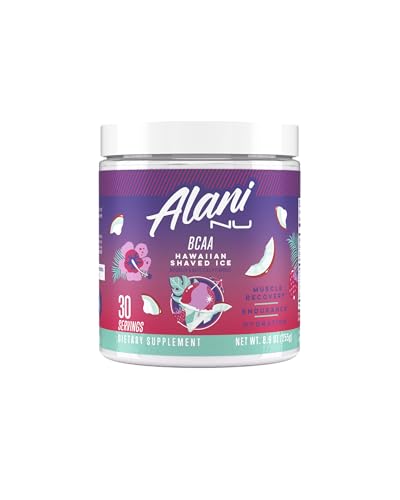 Alani Nu BCAA Hawaiian Shaved Ice | Branch Chain Essential Amino Acids | 2:1:1 Formula | Supplement Powder | Muscle Recovery Vitamins for Post-Workout | 30 Servings
