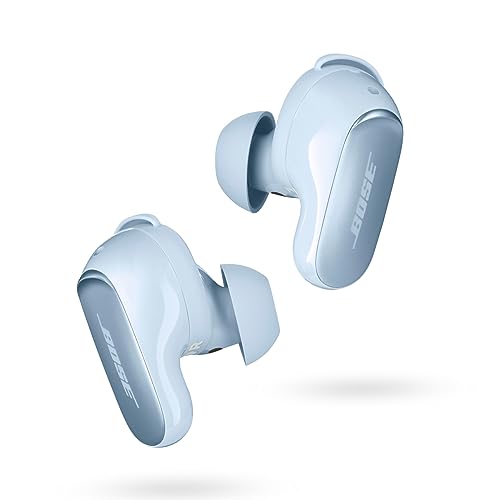 Bose QuietComfort Ultra Wireless Earbuds, Noise Cancelling, Bluetooth Earbuds with Spatial Audio and World-Class Noise Cancellation, Moonstone Blue - Limited Edition Color