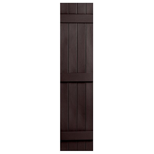4 BOARD X 71" BOARD N BATTEN JOINED SHUTTER CHOCOLATE