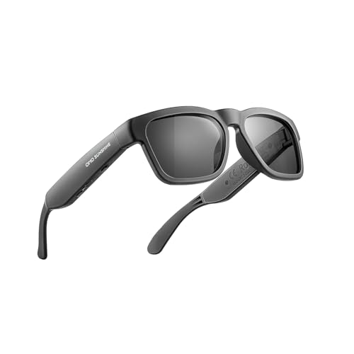 OhO sunshine Bluetooth Audio Sunglasses, Lightweight Open Ear Sport Glasses, 10H Playtime, UV400 ANSI Z87.1, Water Resistant with Voice Control