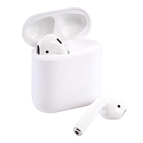 Apple AirPods with Wireless Charging Case - White (Renewed)