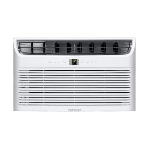 Frigidaire 230V 14000 BTU Wall Air Conditioner with Dehumidifier, Fan & Remote Control, Quiet Energy Efficient Wall Mounted AC Unit for Home Cooling, Cools Large Rooms Up To 700 Sq Ft
