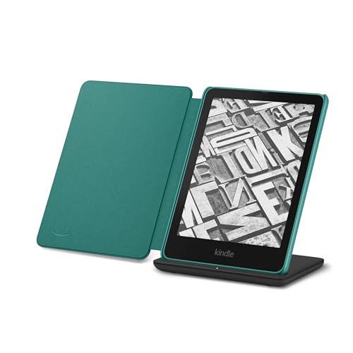 Amazon Kindle Paperwhite Bundle: Includes, Amazon Kindle Paperwhite Signature Edition 32GB | Jade, Fabric Cover| Jade & Wireless Charging Dock