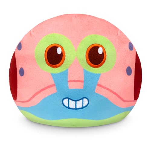 TeeTurtle Reversible Spongebob Squarepants Gary 4-Inch Two-Sided Flip Plush Toy with Embroidered Details - Cute Mini Collectible Plush for Kids, Teens, and Adults