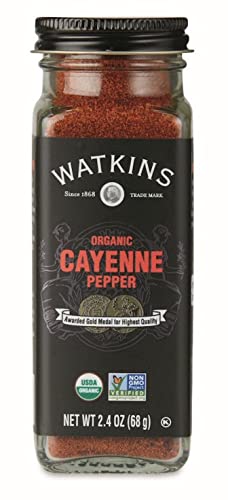 Watkins Gourmet Organic Spice Jar, Cayenne Pepper, 2.4 oz