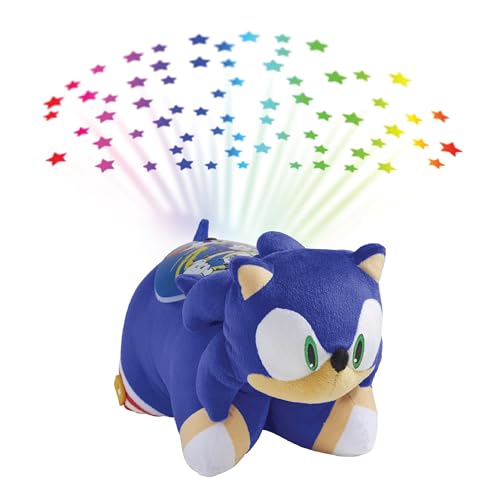 Pillow Pets Sonic Sleeptime Lite - 11" Sonic The Hedgehog Plush Nightlight,Blue