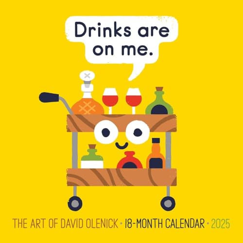 The Art of David Olenick 2025 7" x 7" Mini Wall Calendar