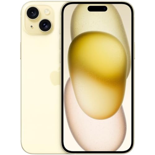 Apple iPhone 15 Plus, 512GB, Yellow - Unlocked (Renewed)