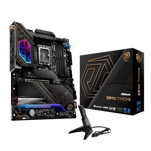 ASRock Z890 Taichi Intel Core Ultra LGA1851 RL-ILM DDR5 9600 MHz 256 GB ATX Motherboard Thunderbolt Wi-Fi 7 PCIe 5.0 M.2