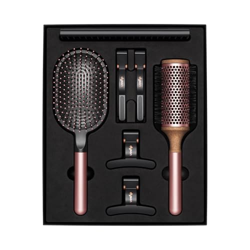 Dyson Styling gift set (includes Paddle brush, 1.8in Vented barrel brush, Detangling comb, two Sectioning hair clips and two Wide hair clips) (Rose)