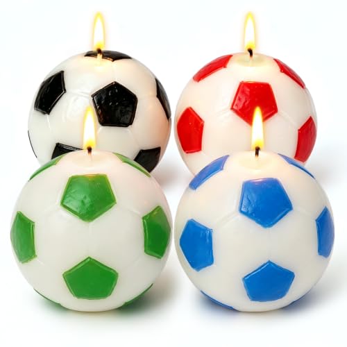 Larger Citronella Candles Outdoor Indoor - Citronella Candles for Patio Outside Camping, Soccer Birthday Party, 4 Pack Up to 120 Burning Hours, Lemograss Candle Bulk for Garden Yard Balcony