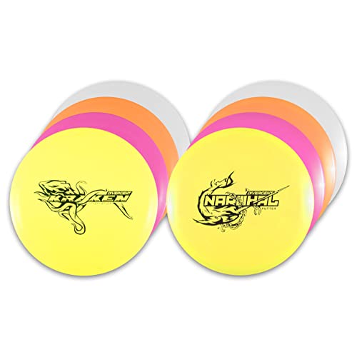 Divergent Discs 8-Disc Family Starter Disc Golf Set - Disc Golf Discs Set for Beginners