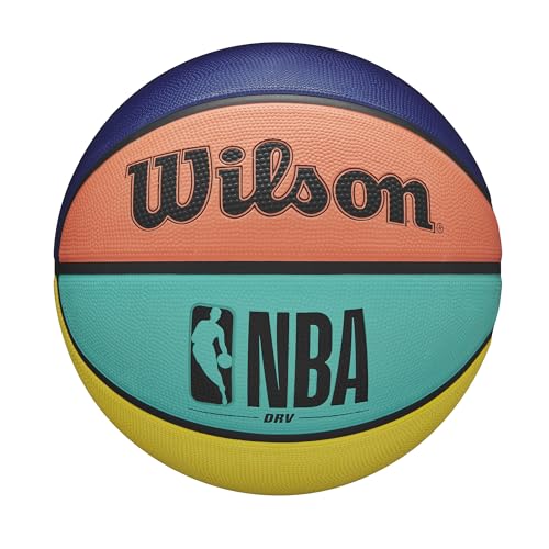 WILSON NBA DRV Alternating Outdoor Basketball - Multicolored, Size 7-29.5"