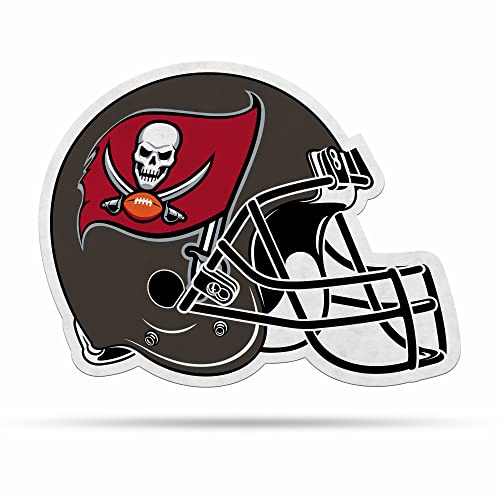 Rico Industries NFL Football Tampa Bay Buccaneers Helmet Shape Cut Pennant - Home and Living Room Décor - Soft Felt EZ to Hang