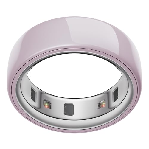 Oura Ring 4 - Ceramic Petal - Size 6 - Smart Ring, Sleep, Activity, Women’s Health, AI Advisor, Up to 8 Days of Battery Life, Size Before You Buy, Android & iOS Compatible
