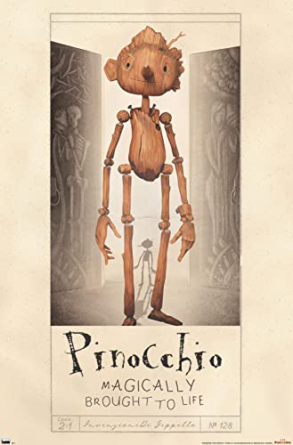 Trends International Netflix Guillermo Del Toro's Pinocchio - Pinocchio Wall Poster, 22.4L x 14.7W, Premium Unframed Version