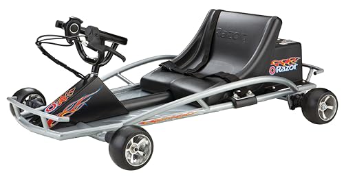 Razor Ground Force One - Electric Go-Kart for Ages 8+, Up to 12 MPH, Up to 40 Minutes of Continuous Use, Variable Speed Throttle, 24V Rechargeable Battery