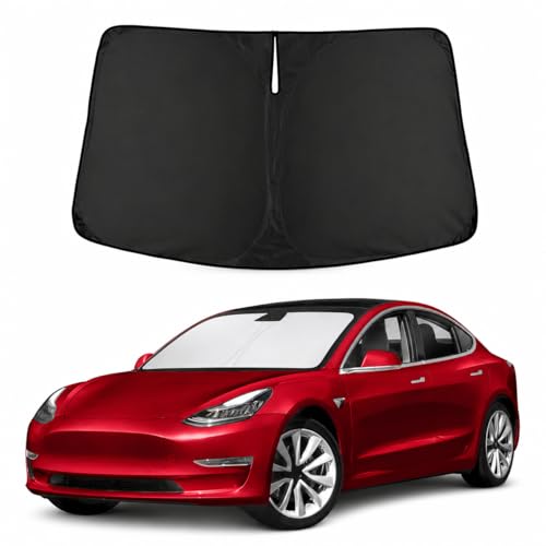 Autovir Windshield Sun Shade, 2017-2026 Tesla Model 3 & Y, 280T Visor Shade