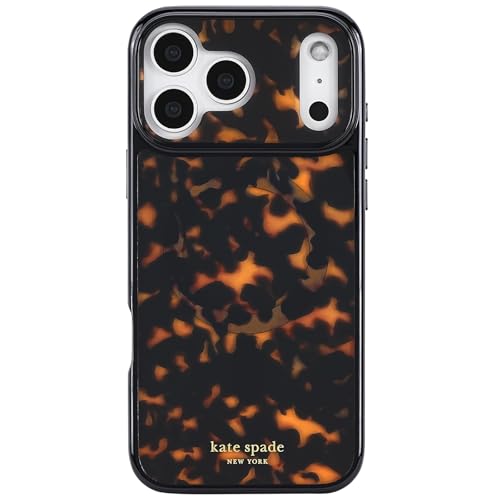 kate spade new york iPhone 17 Pro Max Case - Compatible with MagSafe - Designer Phone Case - Tortoise Brown