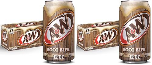 A&W Root Beer Cans | 12 fl. oz. | 12 Pack | Pack of 2