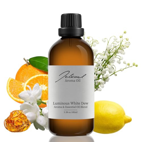 JCLOUD Luminous White Dew Essential Oil Inspired by Westin Hotel | Hotel Scent - Pure Aromatherapy Diffuser Oil with Orange and Lily of the Valley, Home Luxury & Hotel Scents for Diffuser - 100mL