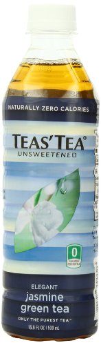 Teas' Tea Jasmine Green Tea, Unsweetened, 16.9 Ounces (Pack of 12)