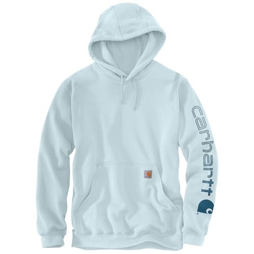 Carhartt Men's Iconic K288 Logo Sweatshirt, Early Fog, X-Large
