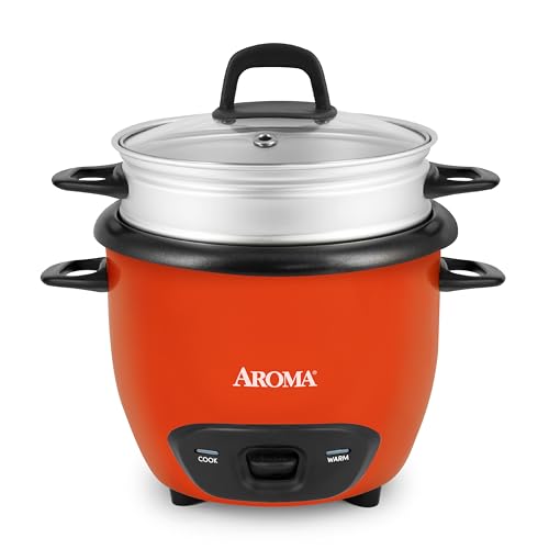 AROMA® 3-Cup (UnCooked) / 1.5Qt / 6-Cup Cooked Rice & Grain Cooker (ARC-743-1NGOR)