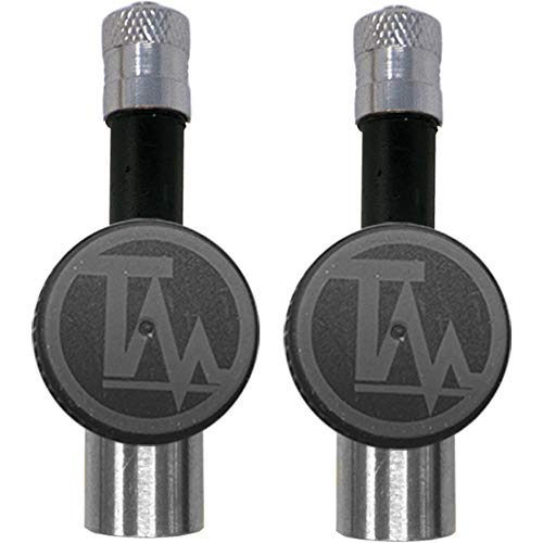 TireMinder Flow Through Transmitters TPMS, Black, Pack of 2