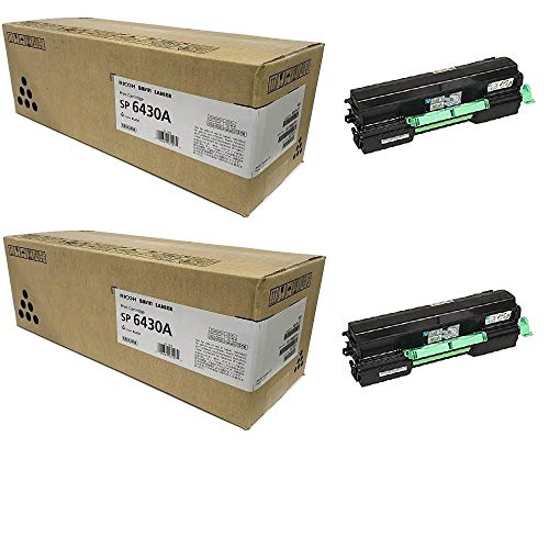 Ricoh BND00908 407507 Black Toner Cartridge 2-Pack for SP 6430