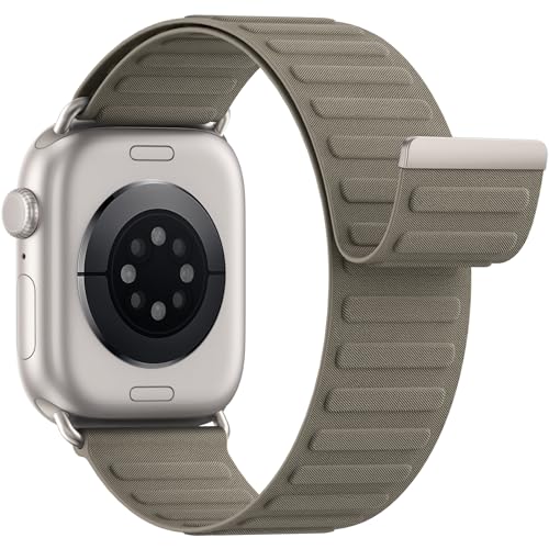 Magnetic Sport Bands Patented Compatible with Apple Watch Band 49mm 46mm 45mm 40mm 44mm 38mm 41mm 42mm for Men Women, Nylon Strap Replacement for iWatch Ultra/3/2/1 Series 11 10 9 8 7 6 5 4 3 2 1 SE