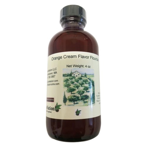 OliveNation Orange Cream Flavor Fountain, Sugar Free Beverage Flavoring for Frozen Treats, Smoothies, Soda, Baked Goods, Non-GMO, Gluten Free, Kosher, Vegan - 4 ounces